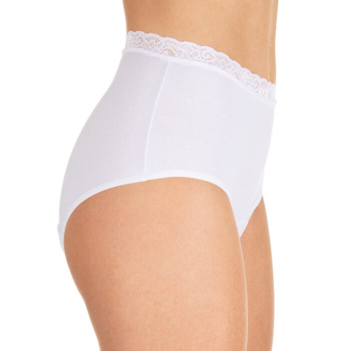 Calcinha Absorvente Incontinência Urinária Retex - New Classic Com Renda Branca calcinha absorvente incontinência urinária retex - new classic com renda branca