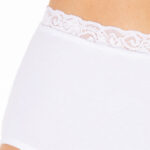 Calcinha Absorvente Incontinência Urinária Retex - New Classic Com Renda Branca