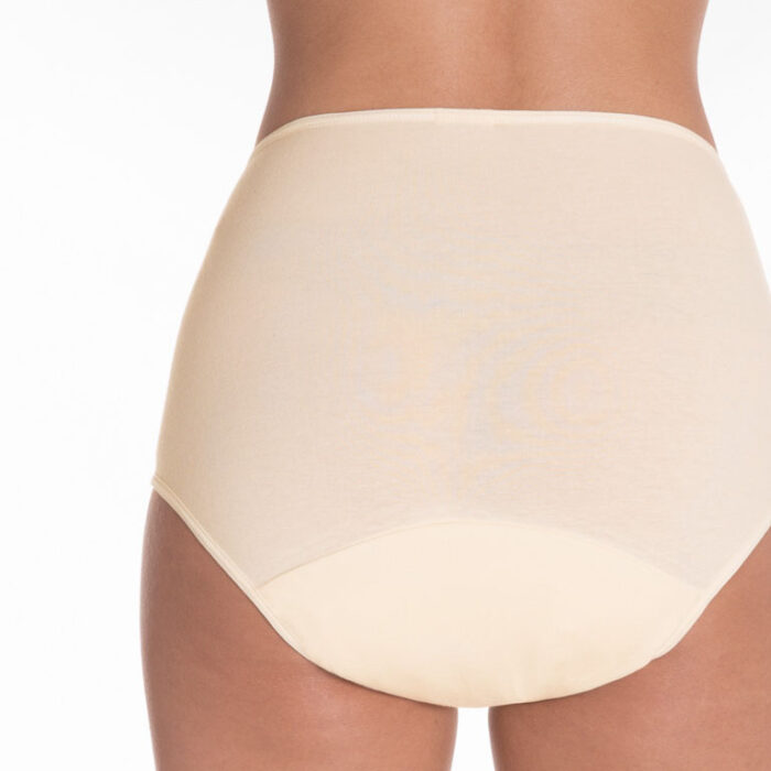 calcinha absorvente incontinência urinária retex - classic bege